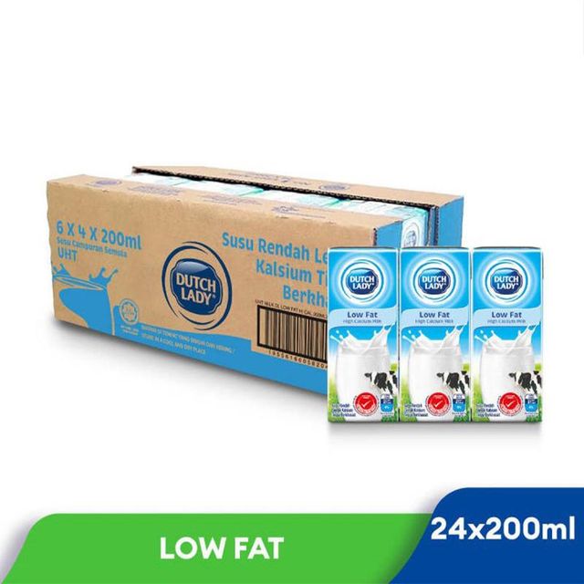 Wholesale Price Dutch Lady UHT Low Fat High Calcium Milk 200ml Great To Pairing It with Cereal In The Morning - Image 4