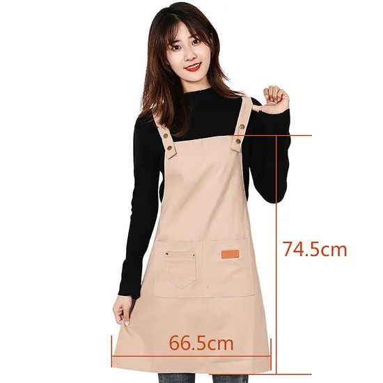Queenhe Waterproof Canvas Aprons for Kitchen - Image 2
