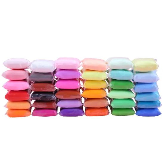 Wholesale Price High Quality Clay Crafts 36 Colors Soft Super Light Clay Modeling Air Dry Polymer Clay for DIY Handmade Toys - Image 3