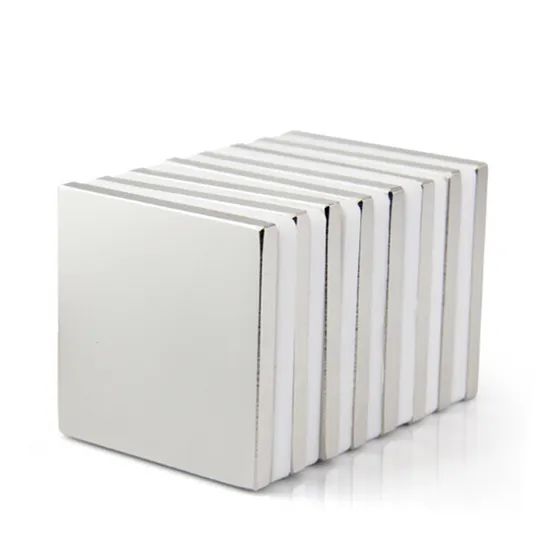 Permanent NdFeB Block Neodymium Magnets Grade N35 Size D10*2 MOQ 1000PCS Model NO. GM Coating Nickel Type Permanent Trademark Bosin - Image 1
