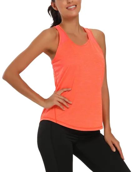 Womens Workout Tops Tank Tops Mesh Yoga Shirts Athletic Running Tank Tops Sleeveless - Image 2
