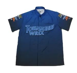 Full Button Sublimated Custom Racing Shirts Auto Racing Polo Shirts Motorcycle & Auto Racing Wear - Image 2