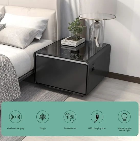 Stylish Multifunctional Smart Coffee Table Bedside Table - Image 1
