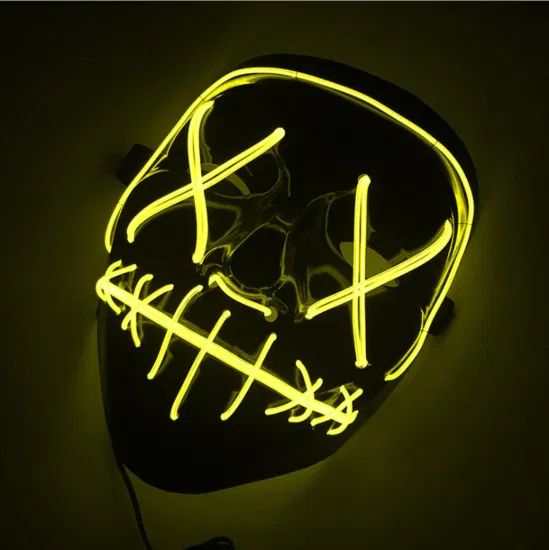 Halloween LED Mask Pouting Western Colorful 23*20*5cm 249g MOQ100 1Y - Image 2