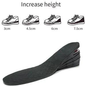 Breathable PU Air Cushion Invisible Height Increasing Shoe Insole - Image 3