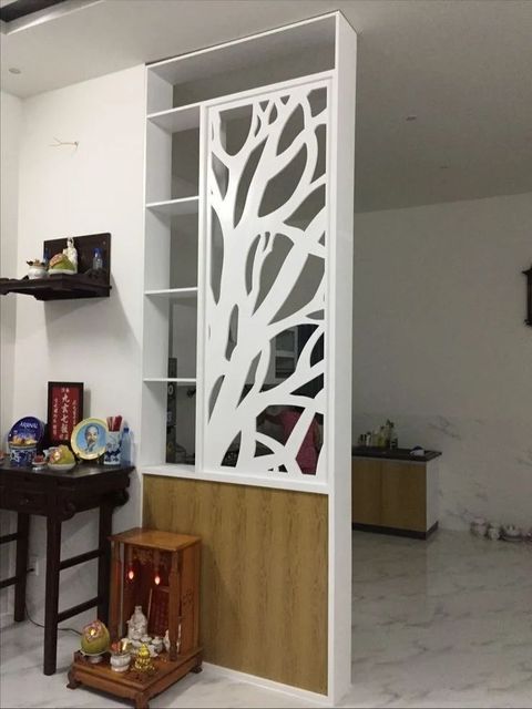 Designer Wooden Wall Partition, 9 Feet Height 9 Feet Finish Pu Paint Color customised Material Hdhmr, Wood Dimension - Image 13