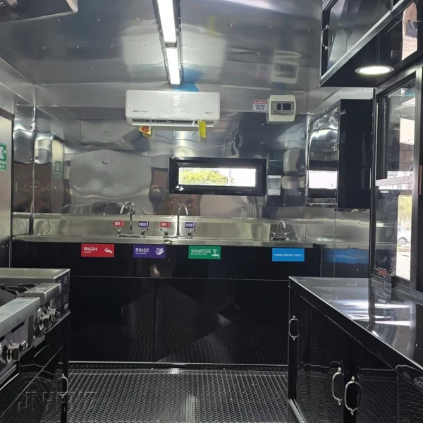 Enclosed Trailers / Fully Equipped Mobile Kitchen Food Trailer – Dual Axle Concession Stand – Black - Image 3