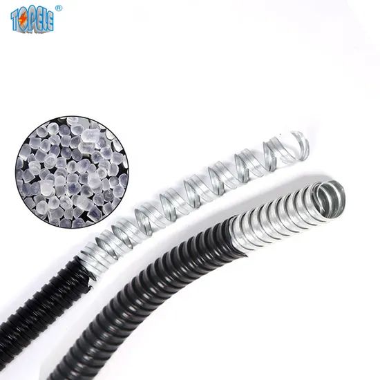 PVC Coated Flexible Galvanized Steel Corrugated Metal Conduit for Network Cables - Image 2