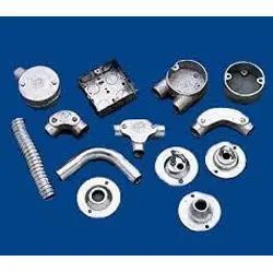 Metal Conduit Fittings Length 3m Diameter 20mm & 25mm Thread Type Bs Thread Available Sizes ¾" And 1" Machining Process Cnc And - Image 1