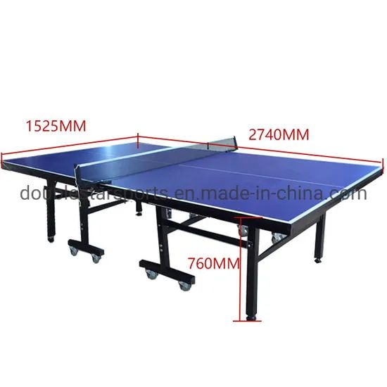 Portable Table Tennis Training Equipment Table with Wheels - Image 2