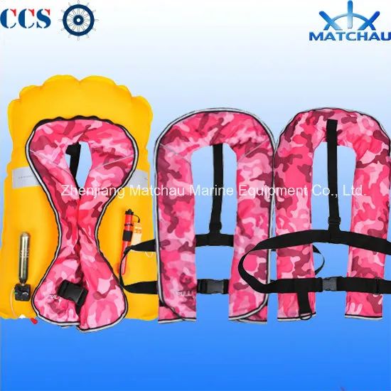 Lightweight Rescue Inflatable Life Jacket Red XL L 1Kg 150N Buoyancy ManualAuto 33G24G CO2 Neoprene 300d Oxford Reflective CCS CE ISO - Image 2