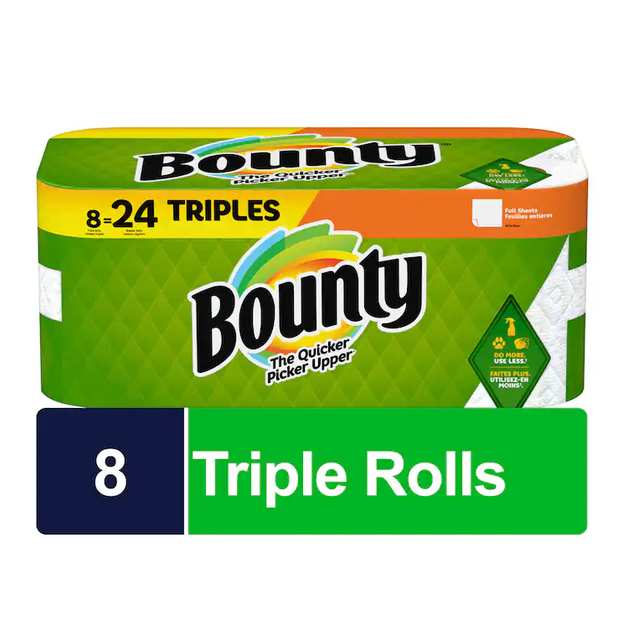 Bounty Select-A-Size Paper Towels, 2-Ply, White, 5.9 X 11, 83 Sheets/Roll, 12 Rolls/Ct - Image 5