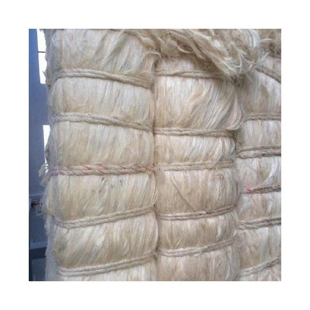 Sisal fiber used in construction reinforcement and composite materials Processed sisal fiber with uniform length and consistent quality Sisal fiber for upholstery stuffing and padding applications Sisal fiber for polishing buffing and industrial cleaning tools - Image 2