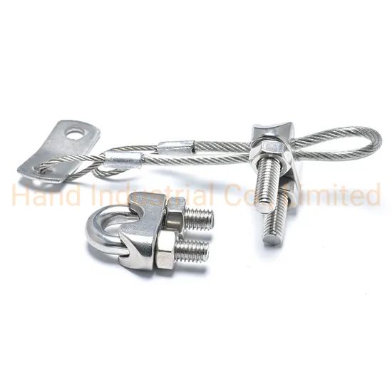 Factory Price 18-8 Steel M3 M4 M5 M6 M8 Great Quality SS304 U Type Wire Rope Clips - Image 3