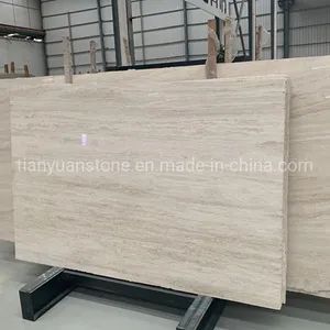 Wholesale Building Material Travertine Tile Super White Travertine - Image 4