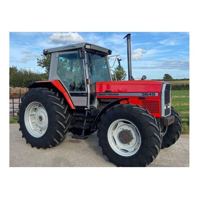 massey ferguson farm tractor high performance machine designed for heavy duty agricultural tasks including tilling seeding spraying and hauling equipped with comfortable operator controls low maintenance and long service life - Image 1