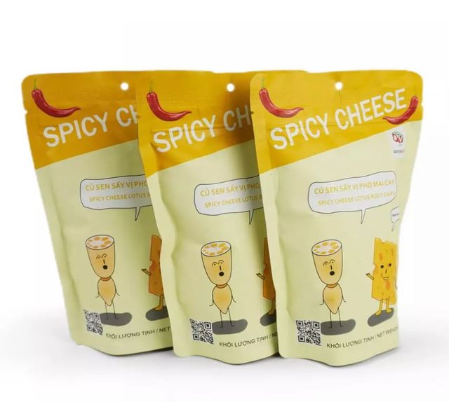 Taste Delicious Crispy ISO Certificate Carton Package Customized ODM/OEM Vietnam snacks Spicy Cheese Lotus Root - Image 5