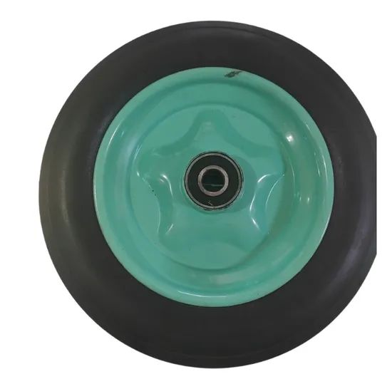 8 Inch Solid Rubber Wheelbarrow Wheel Suitable for Unicycle Mini Generator Garbage Can - Image 4