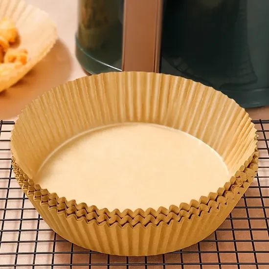 Food Grade Custom Air Fryer Perforated Parchment Paper Liners Non-Stick Baking Parchment Paper - Image 5