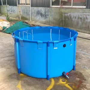 Versatile PVC Water Storage Tank for Live Fish Farming Model NO. 1.8x0.8m Trademark shamoquan Type Canvas Fish Tank Specification 1.8x0.8m - Image 4