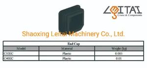 C Track Festoon System Accessory End Cap Origin China Model NO. C32EC Trademark LEITAI Transport Package Carton Specification - Image 3