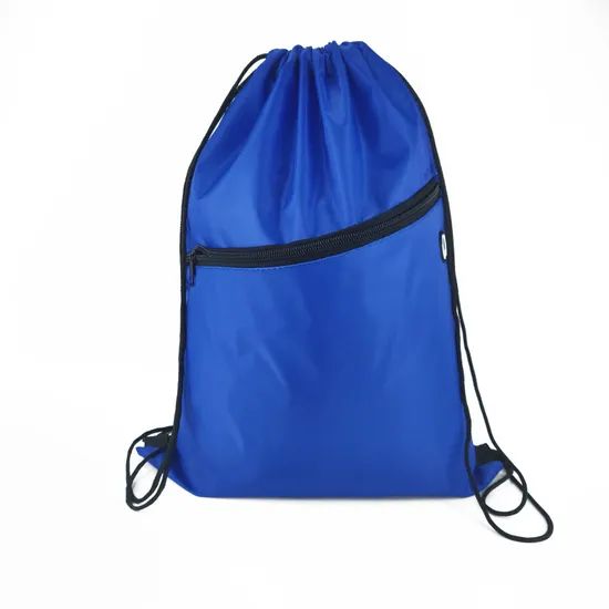 Promotional Fashionable Recycled Polyester Fabric Backpack School Drawstring Bag - Image 1