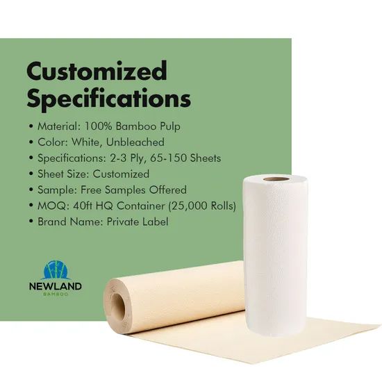 OEM Bamboo Pulp Kitchen Paper Towels, Custom Packaging Available - Image 4