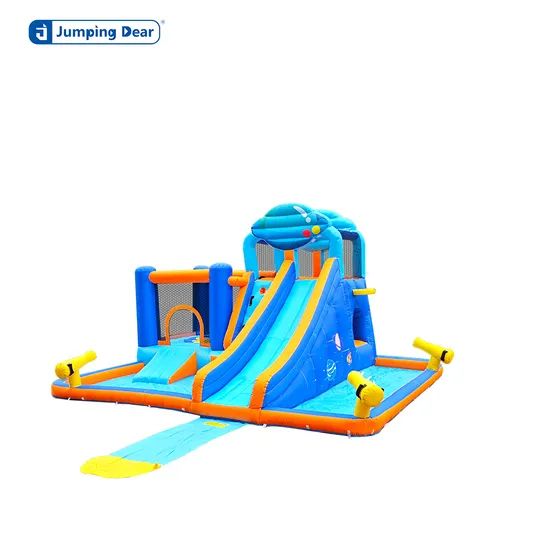 Top-Rated Fun Inflatable Water Slide with Big Pool & Water Guns - Image 5