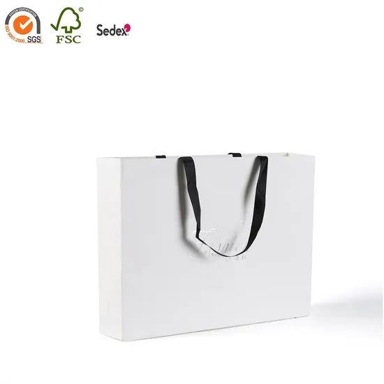 Gold Foil Stamping Custom Printed Craft Paper Gift Bag - Image 1