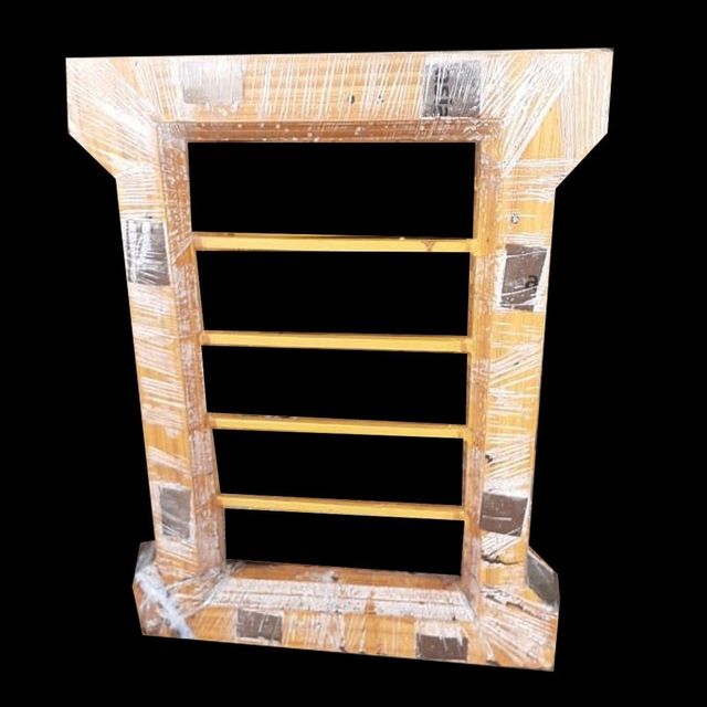 Brown Wooden Windows Frame, 3.5x2ft Color Brown Material Wooden Shape Rectangle Frame Thickness 30 mm Window Size( H x W) ft - Image 1