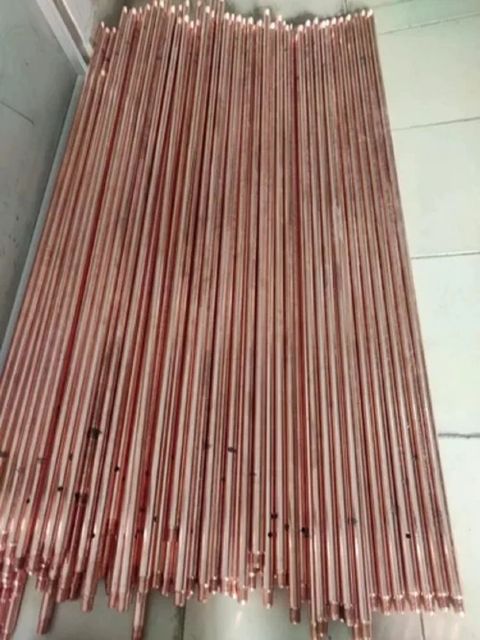 Strip In Pipe Copper Earthing Electrode 1M Shape Round Diameter 17mm Brand Sun Power Alloy With Alloy Technique Strip In - Image 1