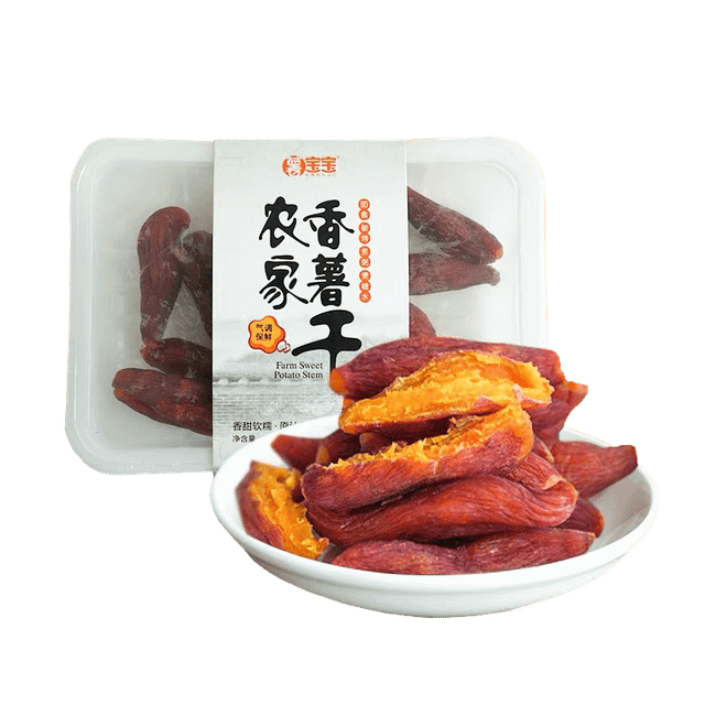 Triple-steamed triple-baked dried Sweet Potato Sticks Strips with skin healthy snacks food without additives - Image 1