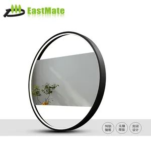 Moder Round Aluminum Frame Make up Bathroom Touch Switch Mirror - Image 4