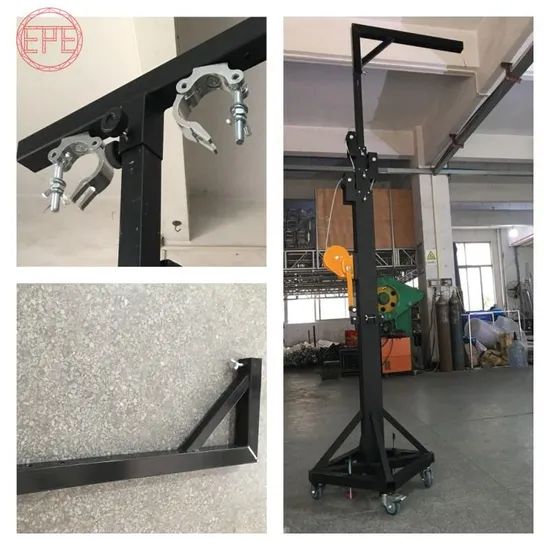 Moving Hand Light Truss Stands with Wheels Color Black Origin China Shape Square Length 2.1m-7m Service 24hours HS Code - Image 4