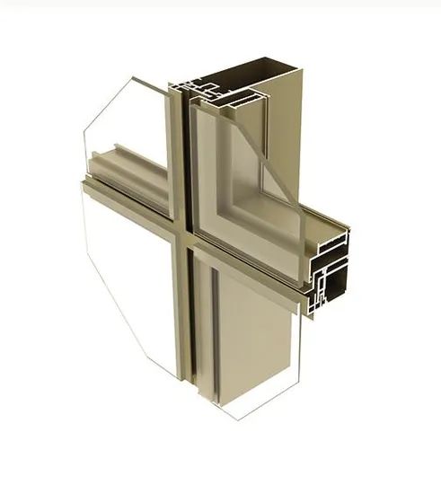 Heat Sound Insulation Aluminium Frame Curtain Wall with Glass - Image 2