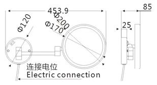 Cosmetic Hotel LED Light Make up Mirror - Image 3