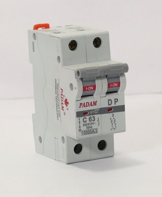 63A Double Pole (DP) MCB, 220V No Of Pole 2 Rated Current 63A Service Life Longer Power/Voltage (V) 220V Thermal Capability - Image 3