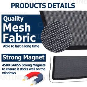 Foldable Magnet Sunshade Car Accessories Auto Parts Origin China Model NO. vm Trademark MFINE Material Polyster HS Code - Image 3