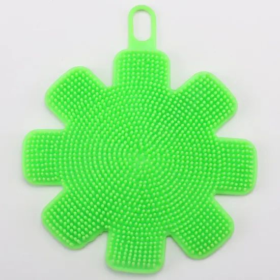 Spifit Kitchen Rubber Dish Scrubber Silicone Dish Sponge Origin China Hardness Soft Usage Kitchen Color Multicolor Trademark - Image 3