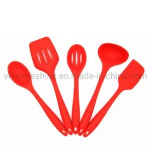 Silicone Kitchen Utensils Cooking Set Utensils Kitchenware MOQ 2000PCS Origin China Size 24.5X6cm Weight 40g/PC HS Code 3924100000 - Image 1