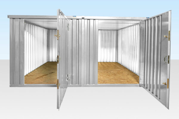 Flat Pack Containers / 4M X 4.2M Side Linked Flat Pack Container Bundle (Galvanised) - Image 3