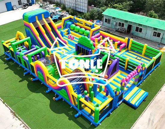 Custom Commercial Outdoor Games Inflatable Obstacle Course Inflatable Amusement Park for Sale - Image 3
