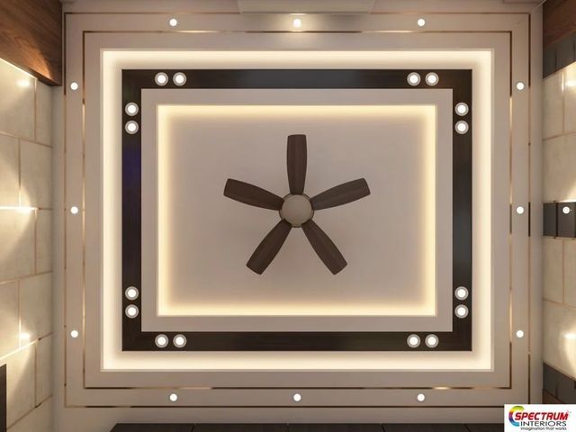 Pop Gypsum False Ceiling Work Service Glare Control Dimmable And Adjustable Lighting Performance Eliminates Shadows And Lessens - Image 3