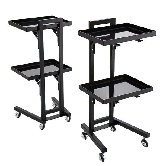 Favorable Rolling Metal Storage Utility Cart Mobile Cart Beauty Trolley - Image 3