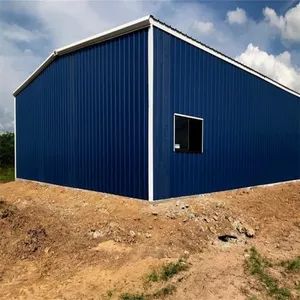 SC134 OEM Steel Structure Building Outdoor 2 Car Shed Garages For Parking - Image 2