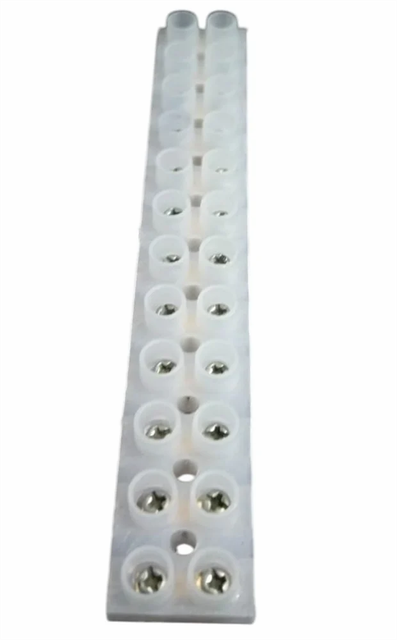 12 Way PVC Strip Connector (415V) Poles 12 Color White Wire Size 6 sqmm Material PVC, Pvc Body Material PVC Body Colour White - Image 2
