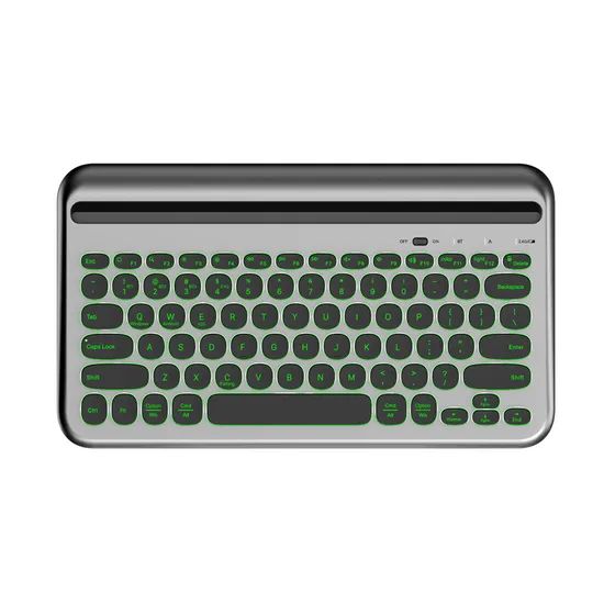 Wireless 2.4G and Bluetooth Dual Mode Slot Keyboard for Table and Phone - Image 1