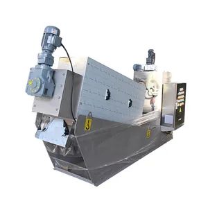 Polymer Multi Disc Hydraulic Sludge Dewatering Screw Filter Press ...