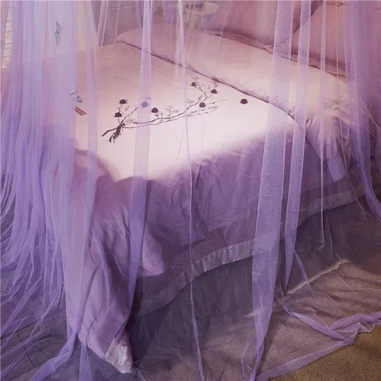 Bed Netting Princess Hanging Round Canopy Comfy Student Dome Mosquito Net - Image 5
