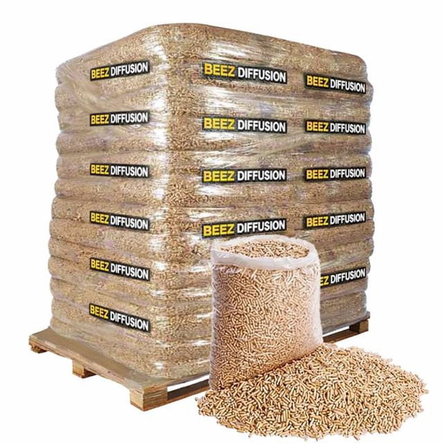 Premium Pine Wood Pellets EN Plus A1 Pellet Wood 15kg Bags 4900 Kcal/kg Beech Best Wood Pellets for Solo Stove - Image 1